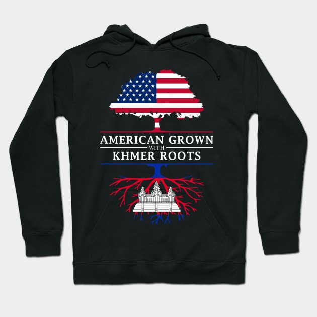 American Grown with Khmer Cambodian Roots - Cambodia Hoodie by Family Heritage Gifts